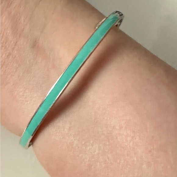 Pandora Tiffany Blue Bangle Bracelet - Picture 3 of 3